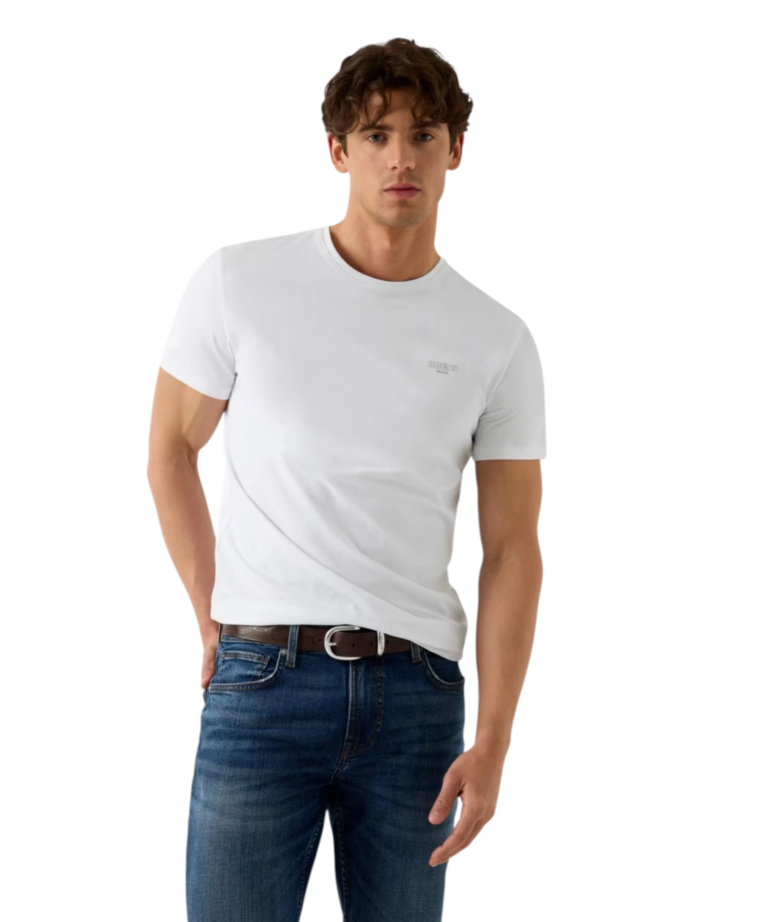 Guess - Ανδρικό Κοντομάνικο T-Shirt M6YI24K3728-G011 Λευκό
