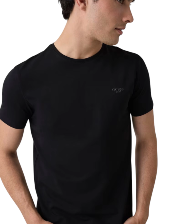 Guess - Ανδρικό Κοντομάνικο T-Shirt M6YI24K3728-JBLK Μαύρο