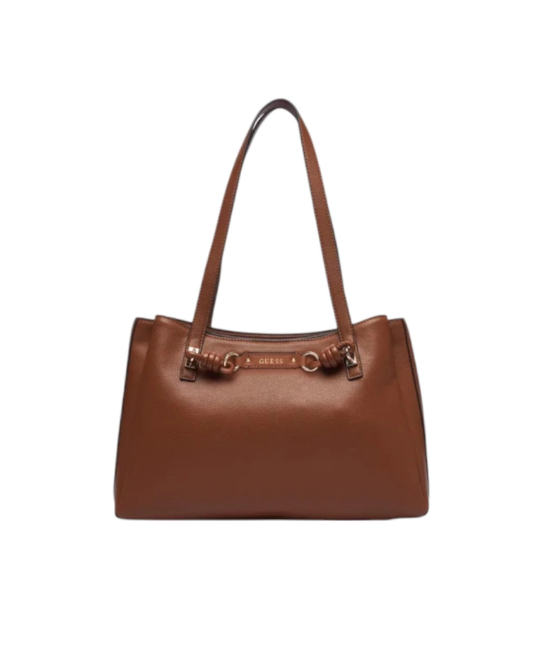 Guess - Γυναικεία Τσάντα Ώμου Camelia 3 Comp Tote HWBG9742230-COG Καφέ