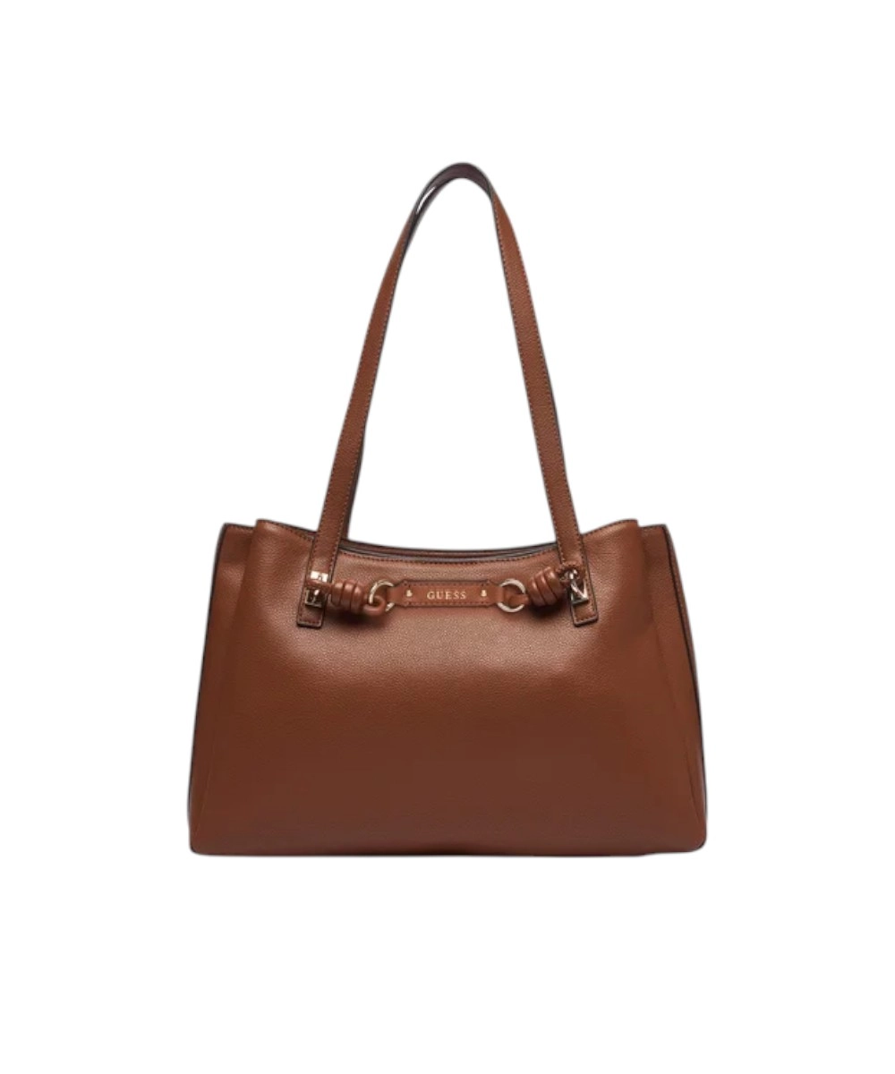 Guess - Γυναικεία Τσάντα Ώμου Camelia 3 Comp Tote HWBG9742230-COG Καφέ