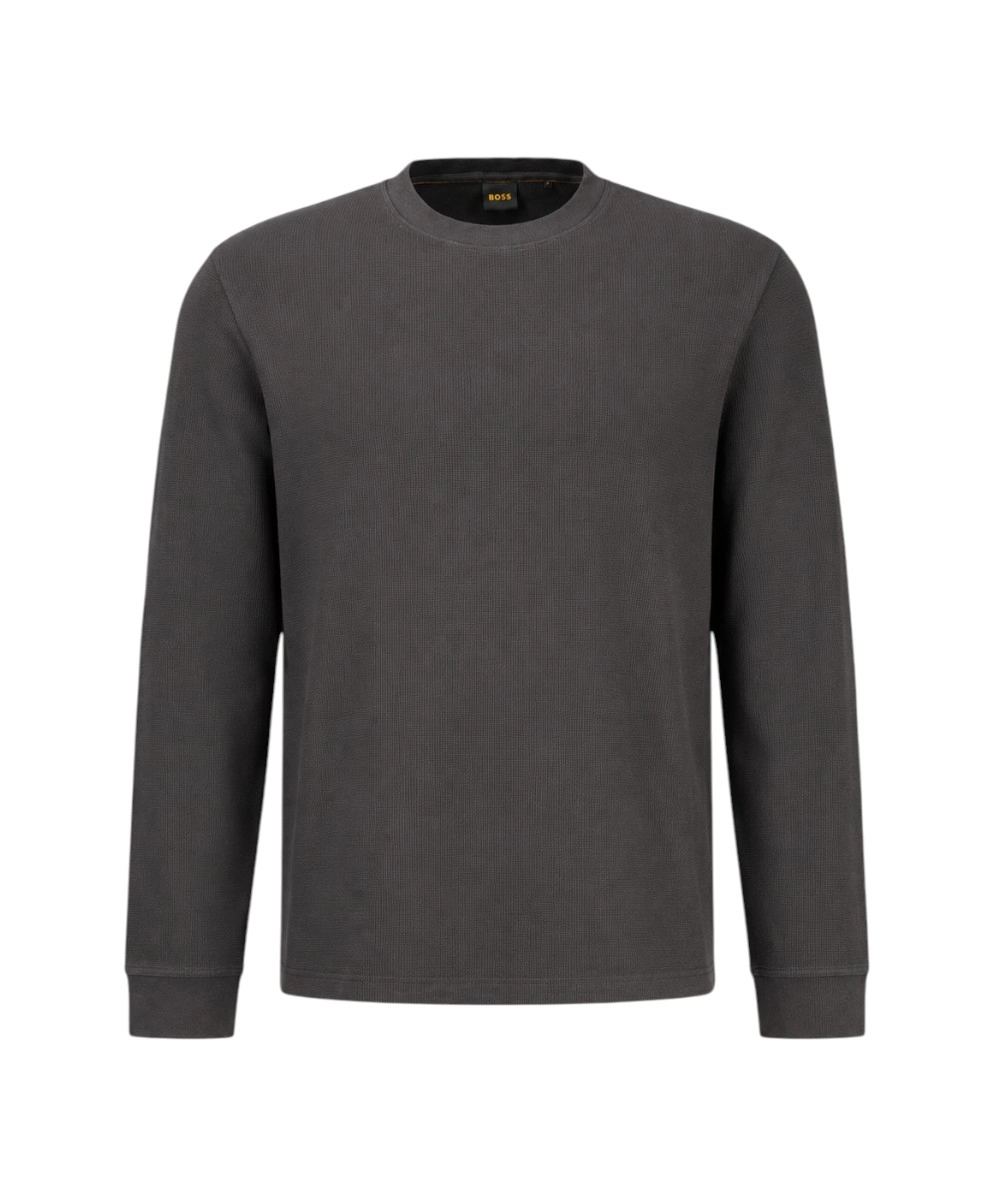 Hugo Boss - Ανδρική Μακρυμάνικη Μπλούζα We Tempest 50574199-001 Μαύρο