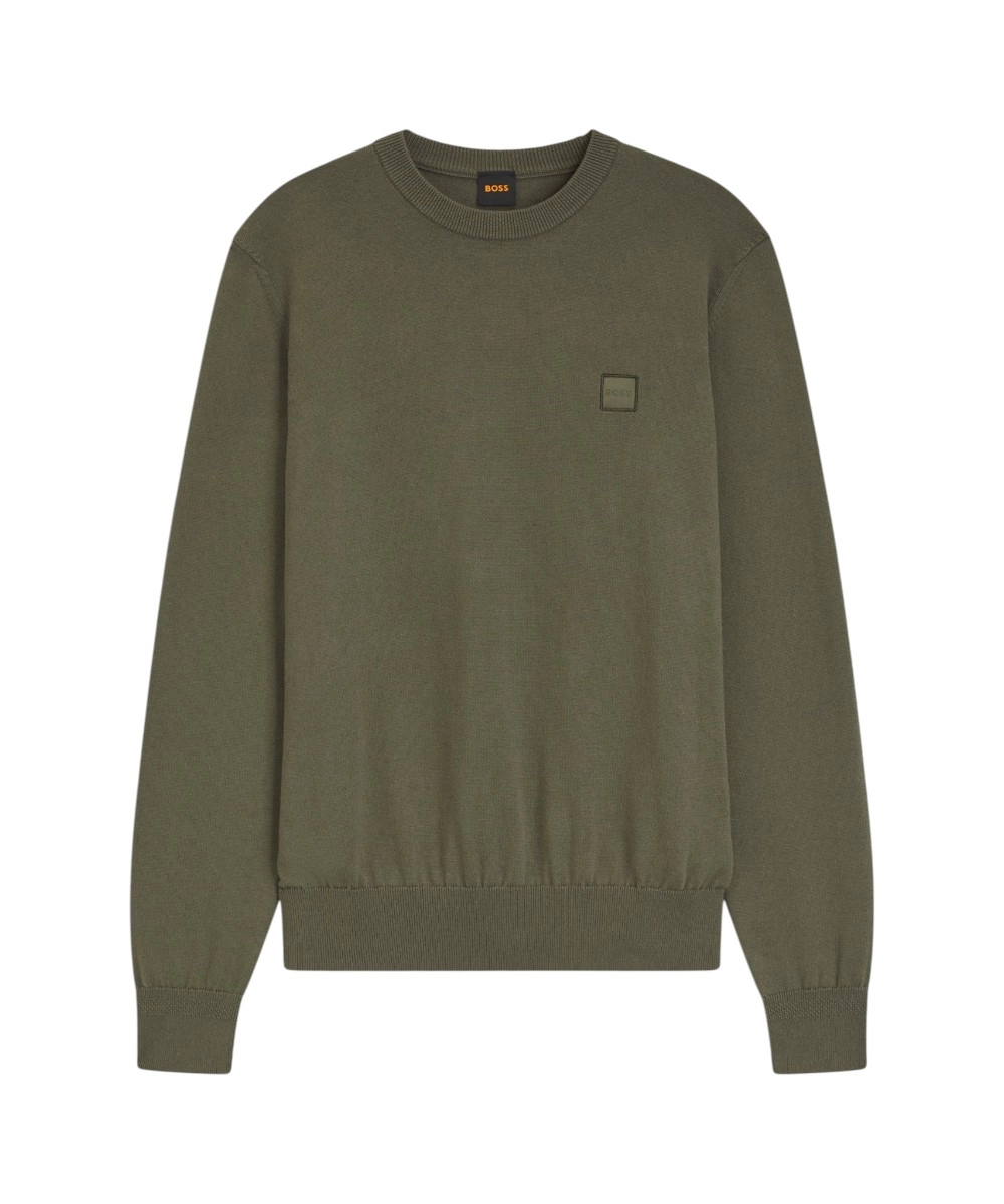 Hugo Boss - Ανδρική Πλεκτή Μπλούζα Kanovano_S 50527583-325 Λαδί
