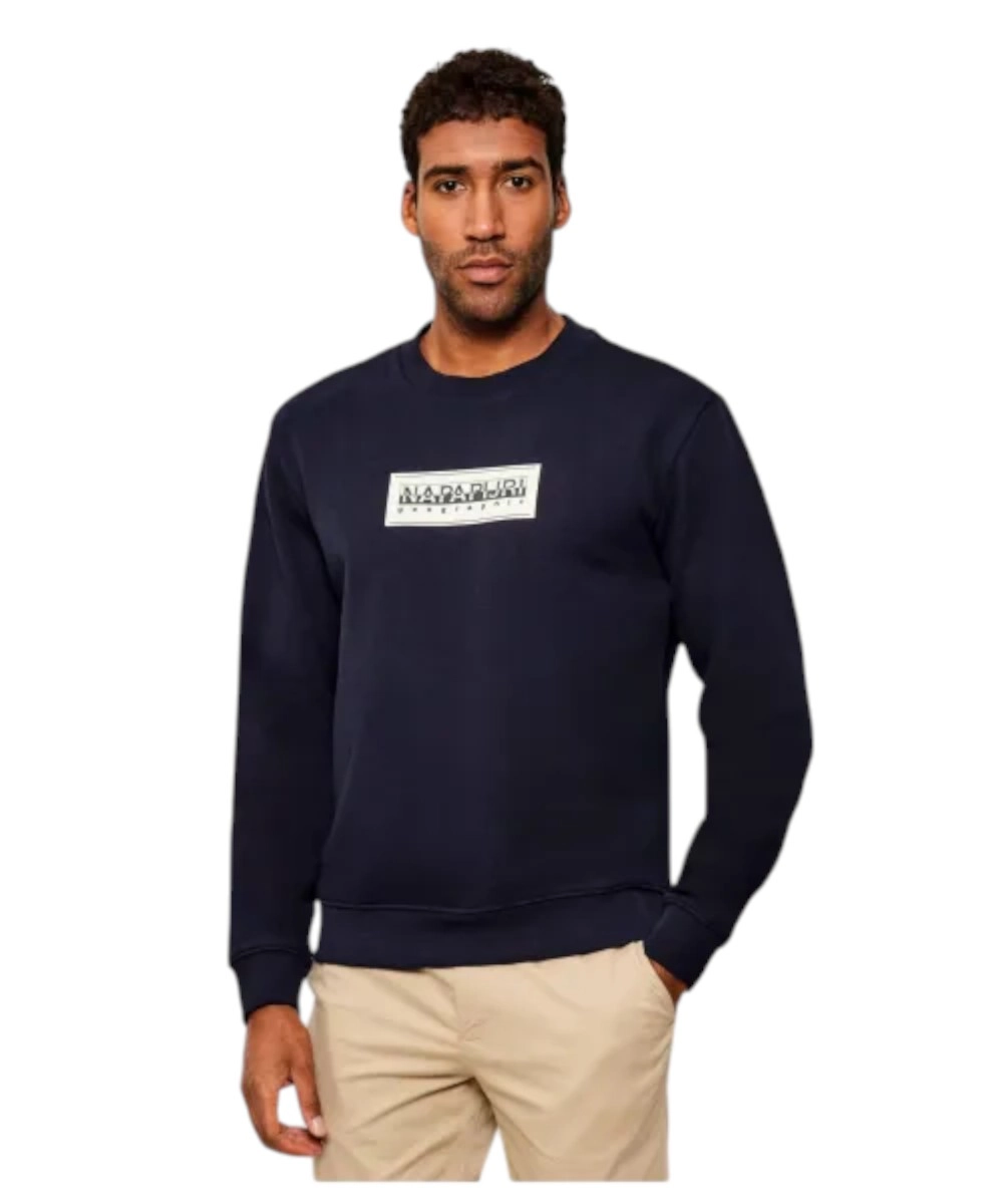 Napapijri - Ανδρική Μπλούζα Φούτερ B-Box Logo NP0A4I1A-176 Μπλε Ναυτικό