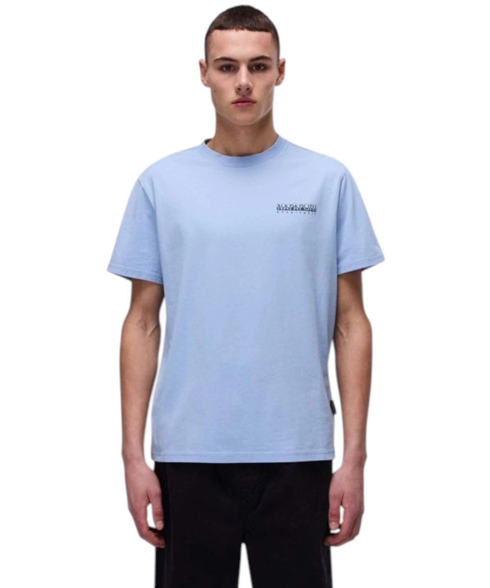 Napapijri - Ανδρικό T-shirt S-Dati Regular Fit NP0A4IE2-183 Γαλάζιο
