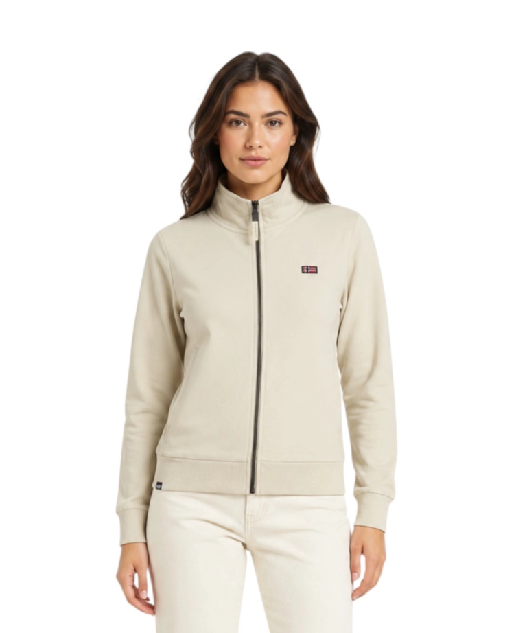 Scuola Nautica Italiana - Γυναικεία Ζακέτα Φούτερ 852410-BEIGE Μπεζ