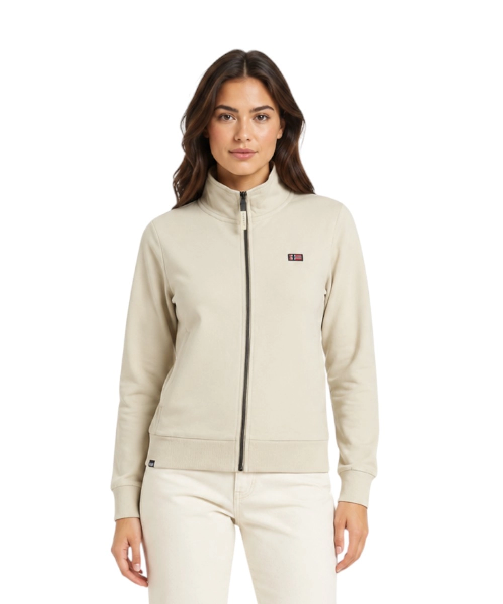 Scuola Nautica Italiana - Γυναικεία Ζακέτα Φούτερ 852410-BEIGE Μπεζ