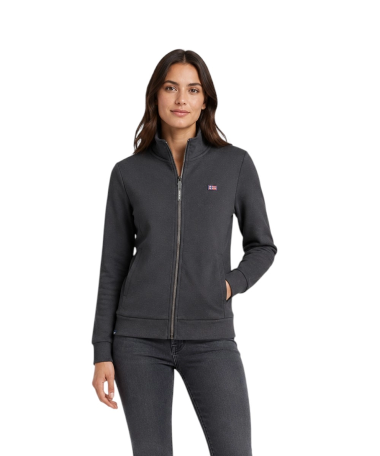 Scuola Nautica Italiana - Γυναικεία Ζακέτα Φούτερ 852410-BLACK Μαύρο