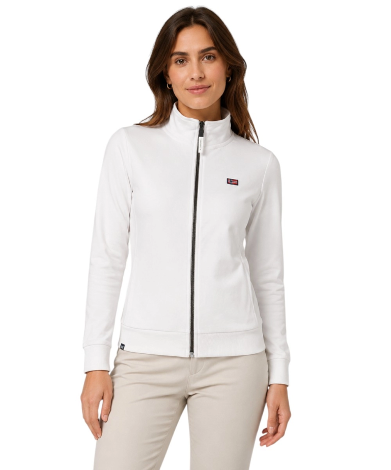 Scuola Nautica Italiana - Γυναικεία Ζακέτα Φούτερ 852410-WHITE Λευκό