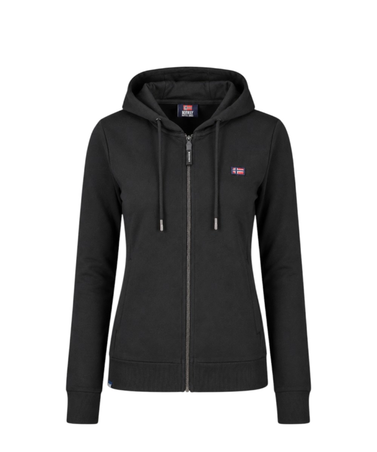 Scuola Nautica Italiana - Γυναικεία Ζακέτα Φούτερ 852411-BLACK Μαύρο