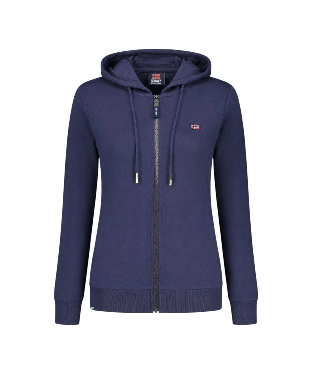 Scuola Nautica Italiana - Γυναικεία Ζακέτα Φούτερ 852411-NAVY Μπλε Ναυτικό