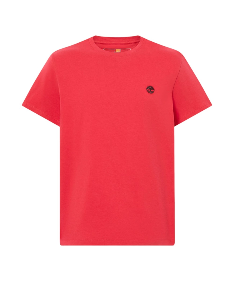 Timberland - Ανδρικό T-shirt SS Dunstan River Jersey Crew Tee Slim Fit TB0A2BPR-N96 Κόκκινο
